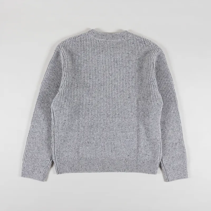 Wax London Wilde Jumper Grey Fleck Wool-1