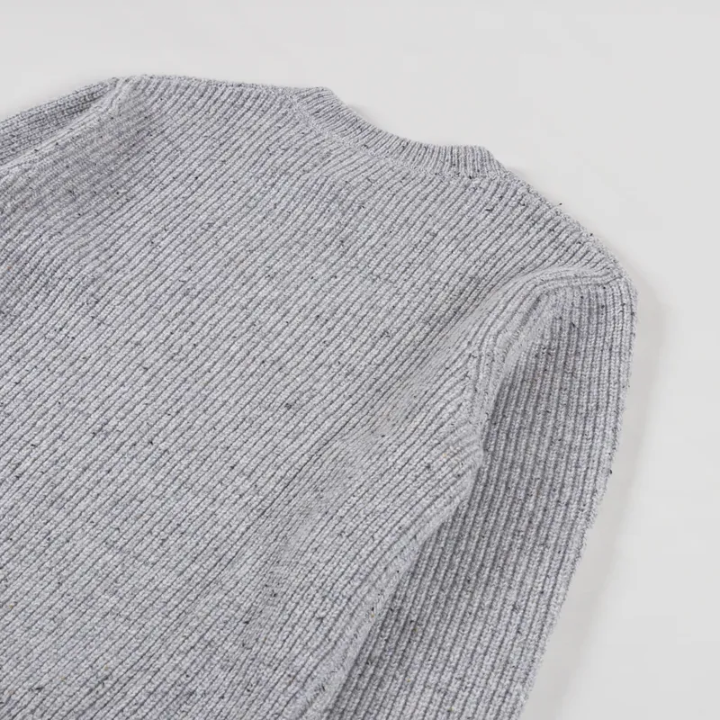 Wax London Wilde Jumper Grey Fleck Wool-3