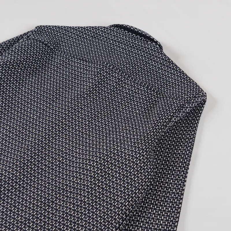 Wax London Whiting Overshirt Chiltern Black Navy-3