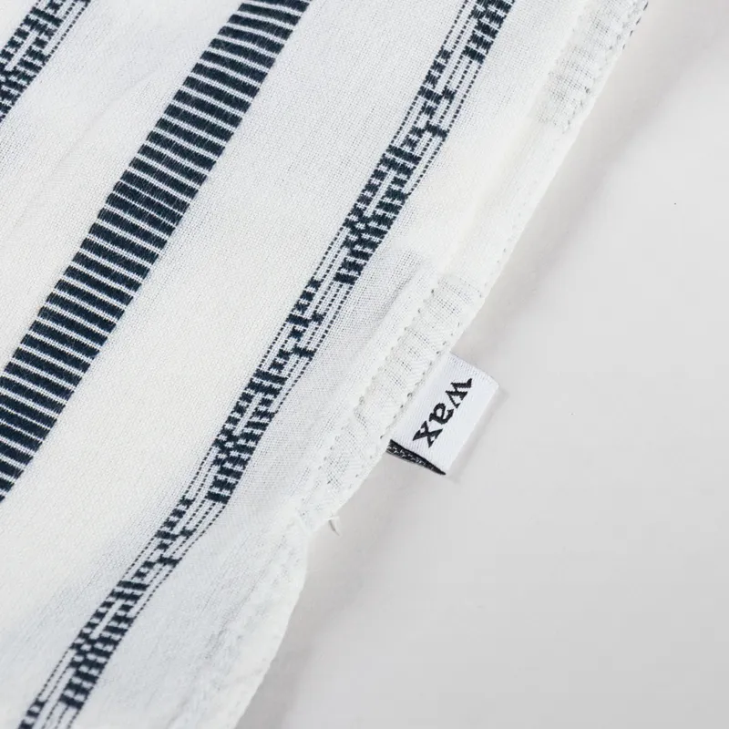 Wax London Didcot Shirt Fleck Stripe Ecru-4