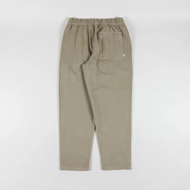 Wax London Kurt Trousers Light Khaki Organic Cotton Twill-1