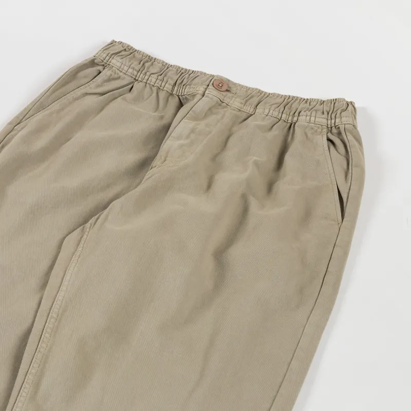 Wax London Kurt Trousers Light Khaki Organic Cotton Twill-5