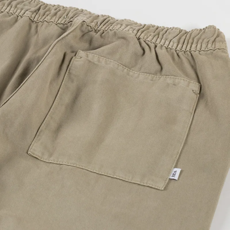 Wax London Kurt Trousers Light Khaki Organic Cotton Twill-7