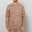 Wax London Wilde Crewneck Pink Brown Space Dye Wool