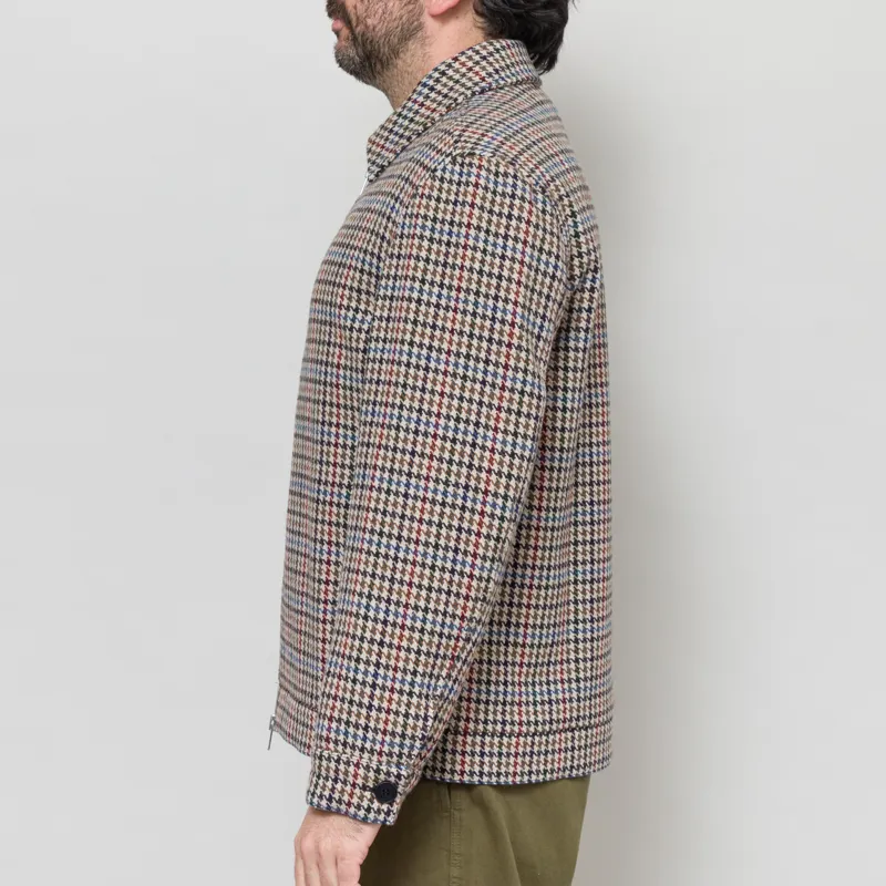 Wax London Heath Jacket Houndstooth Check Natural-2