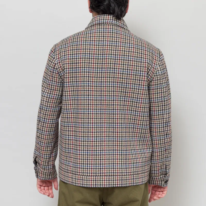 Wax London Heath Jacket Houndstooth Check Natural-3
