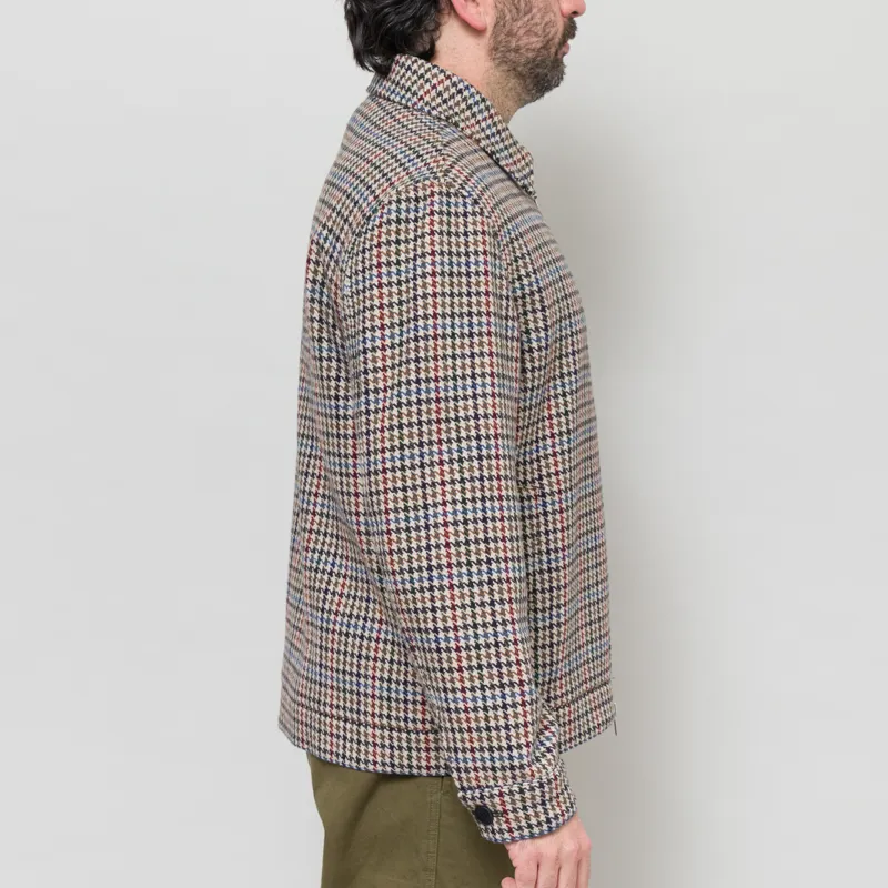 Wax London Heath Jacket Houndstooth Check Natural-4