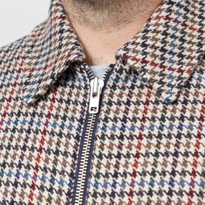 Wax London Heath Jacket Houndstooth Check Natural-6
