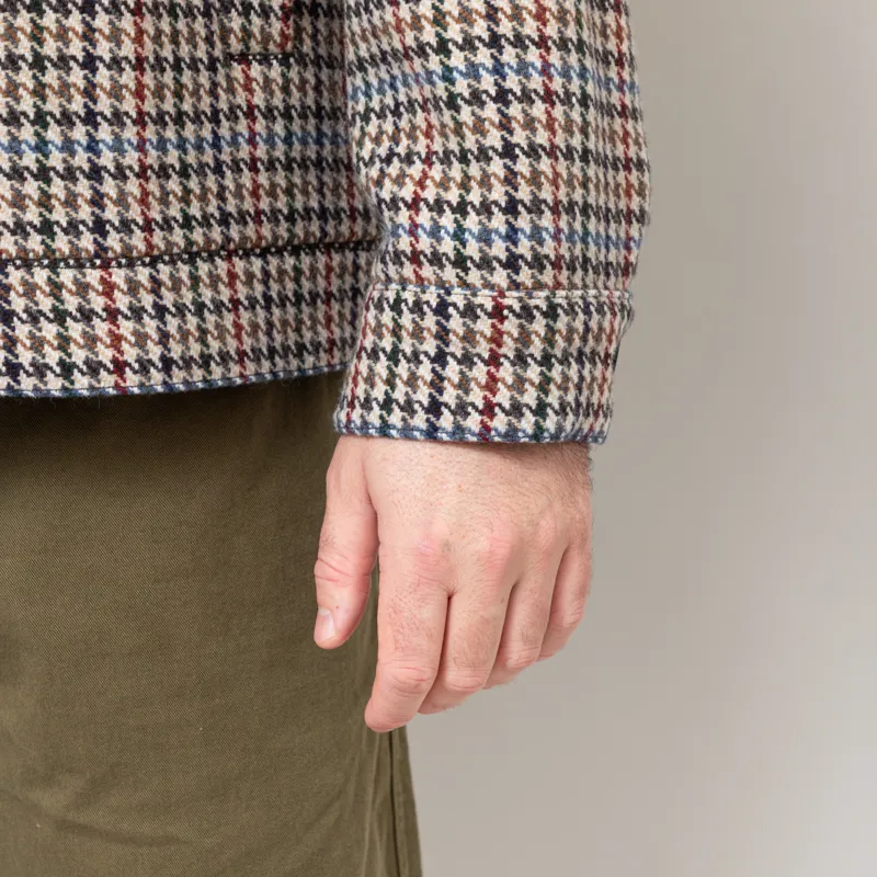 Wax London Heath Jacket Houndstooth Check Natural-10