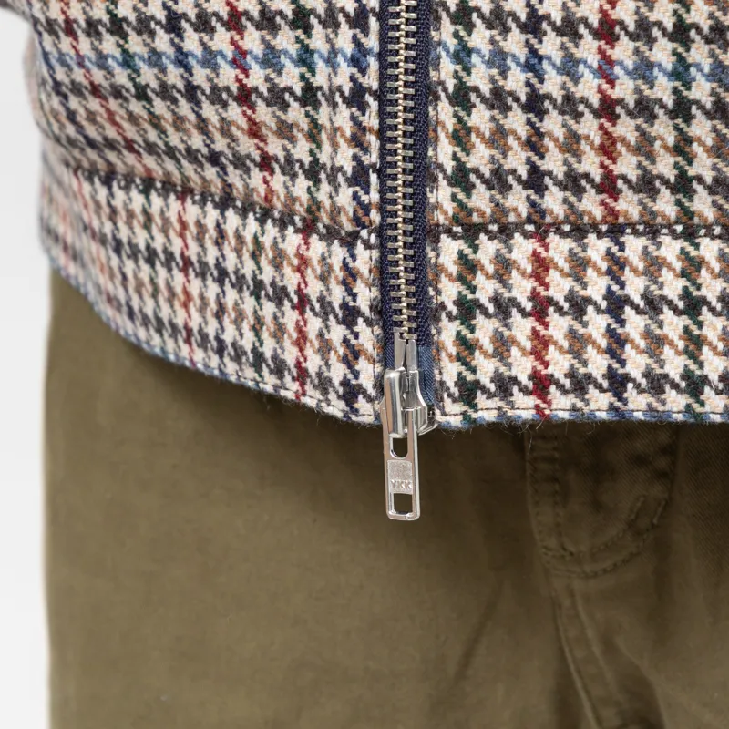 Wax London Heath Jacket Houndstooth Check Natural-9