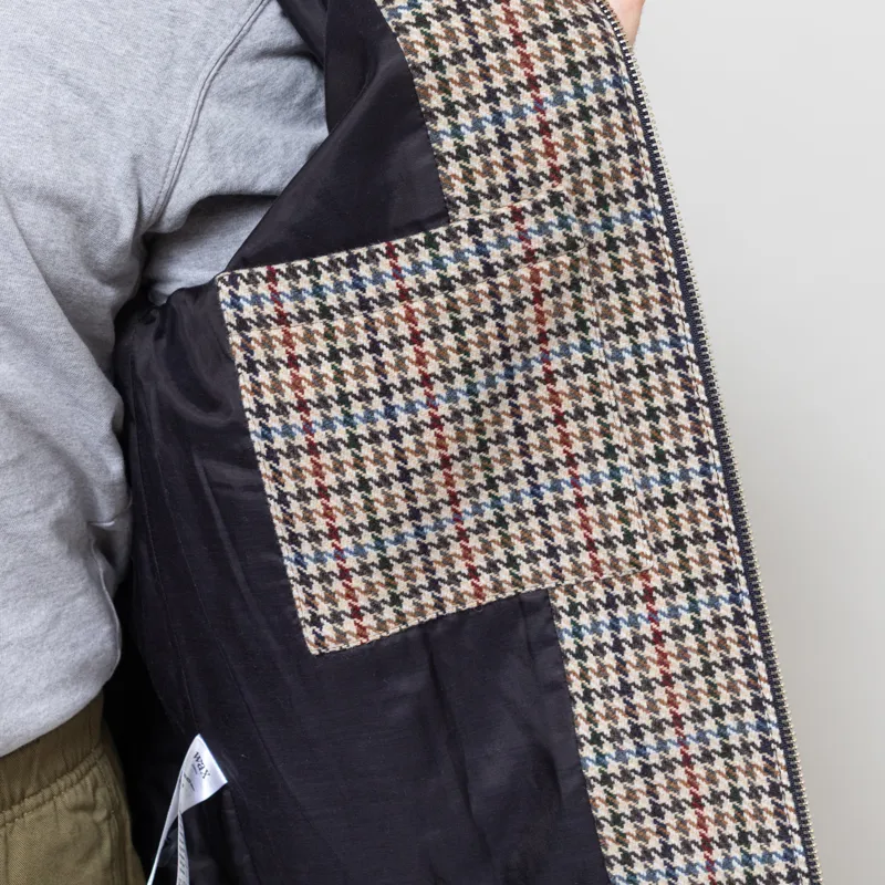 Wax London Heath Jacket Houndstooth Check Natural-7