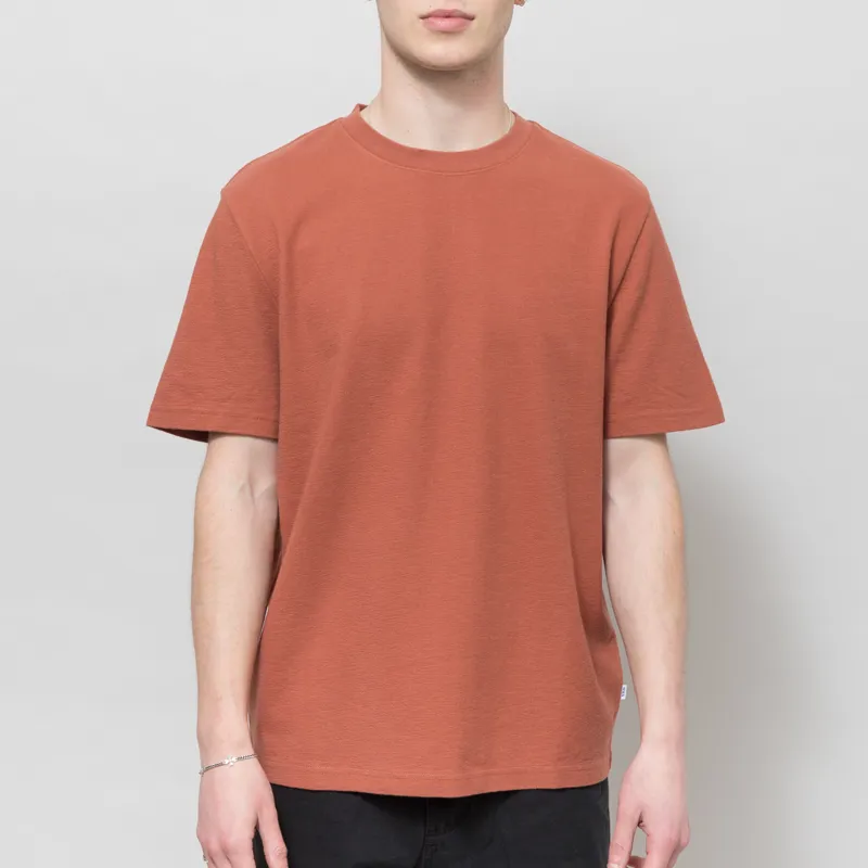 Wax London Dean T Shirt Rust