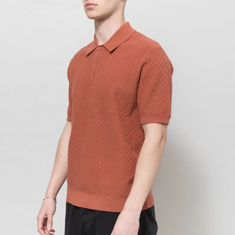 Wax London Naples Polo Rust-1
