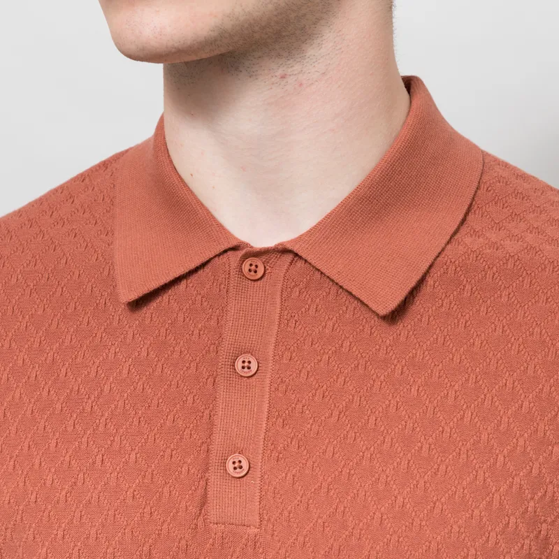Wax London Naples Polo Rust-3