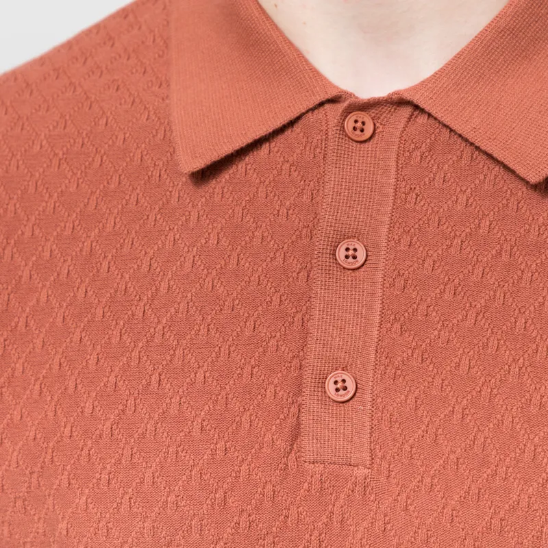 Wax London Naples Polo Rust-4