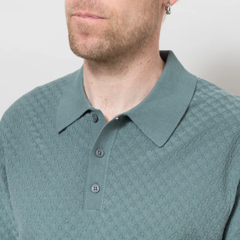 Wax London Naples Polo Sea Green-3