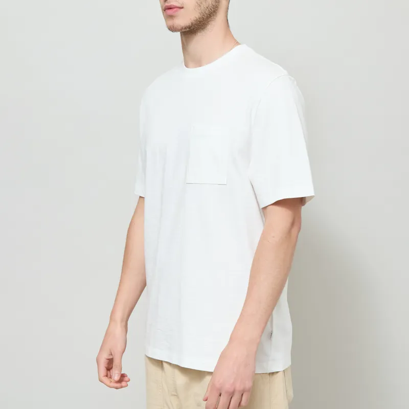 Wax London Dean Pocket T Shirt Ecru-1