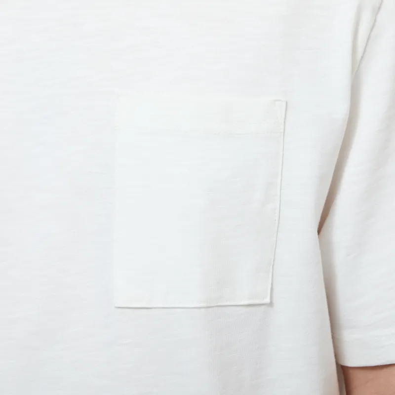 Wax London Dean Pocket T Shirt Ecru-4