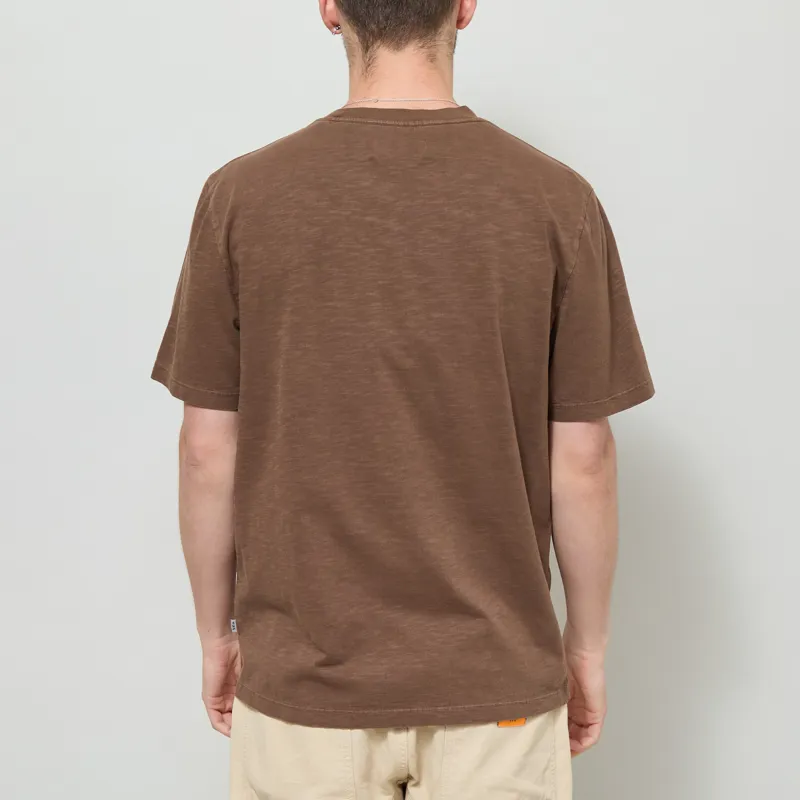 Wax London Dean Pocket T Shirt Brown-2
