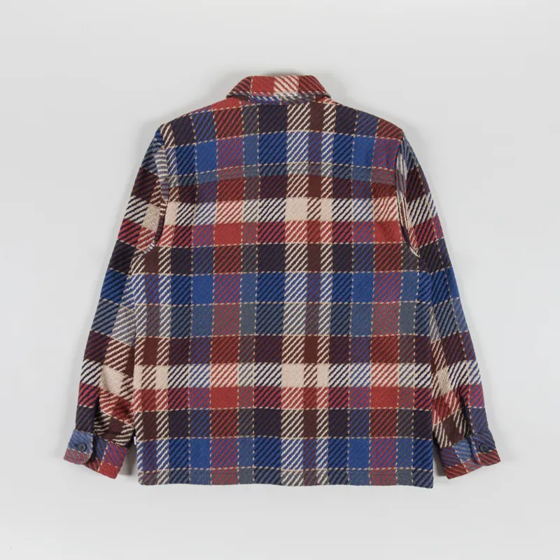 Wax London Whiting Overshirt Rust Multi-1