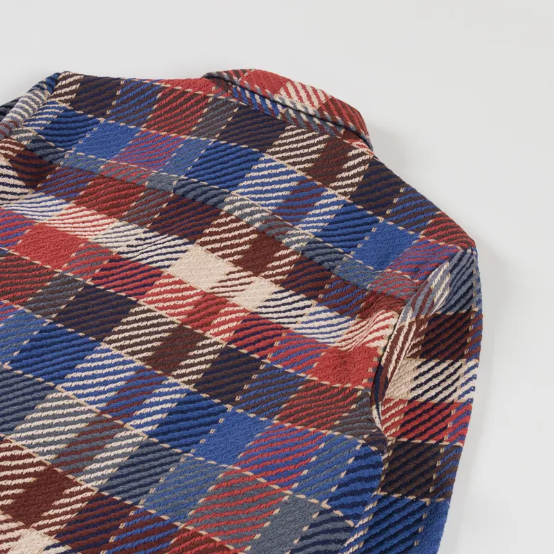 Wax London Whiting Overshirt Rust Multi-3