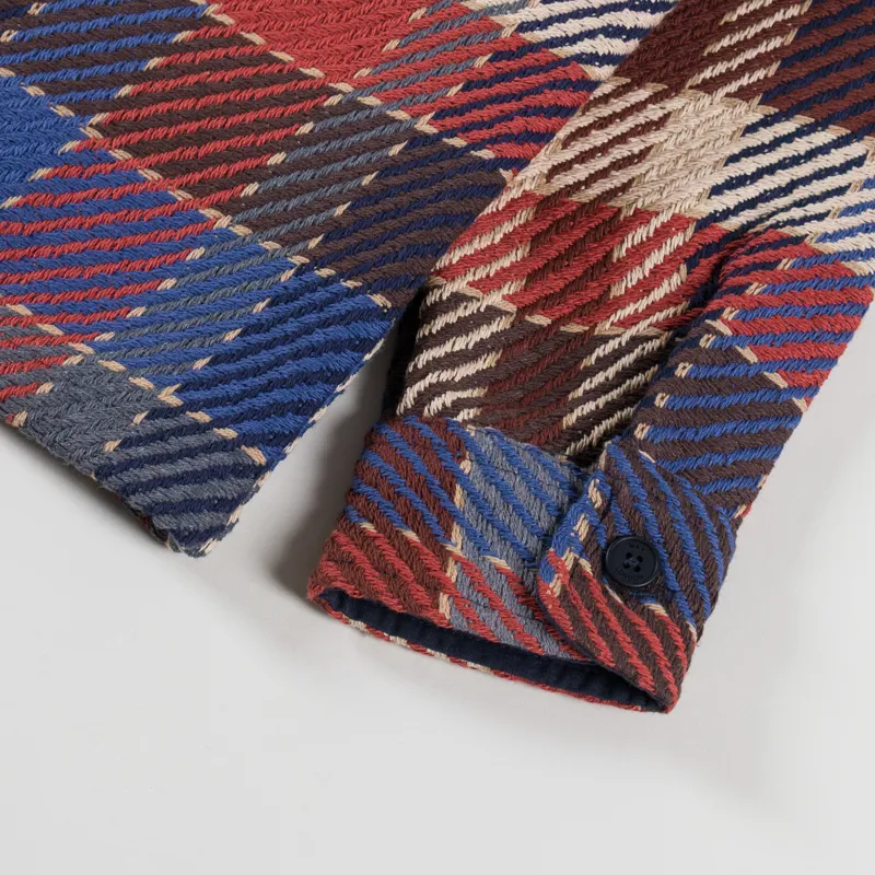 Wax London Whiting Overshirt Rust Multi-9