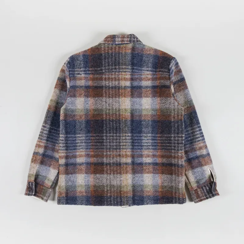 Wax London Whiting Overshirt Oatmeal Multi Ari Wool Blend-1