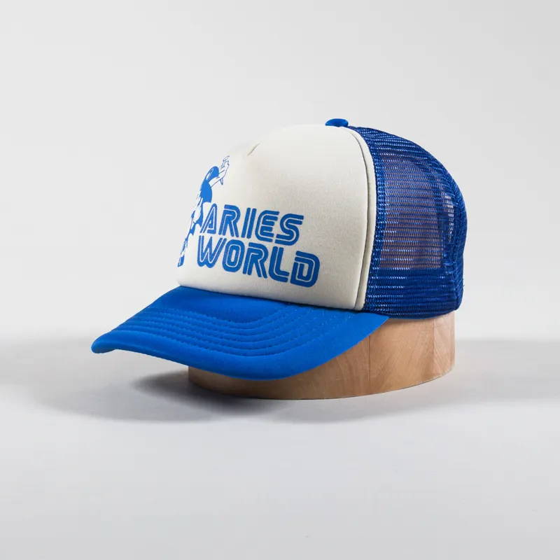 Aries Arise Mens Sonico Trucker Cap Hat Blue