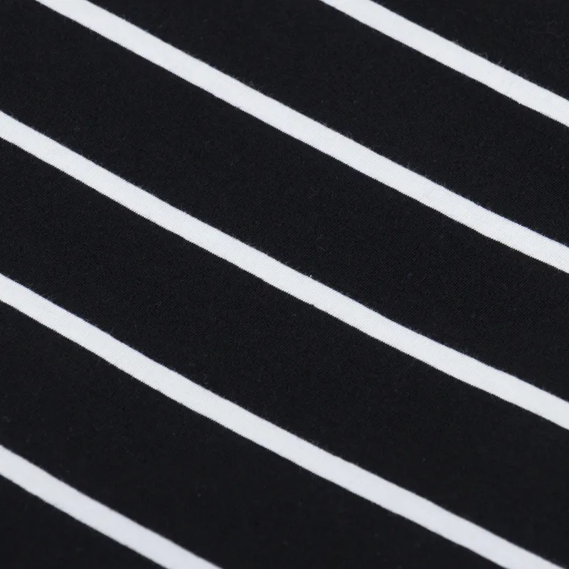 No Problemo Mini Problemo Striped Long Sleeve T Shirt Black-5