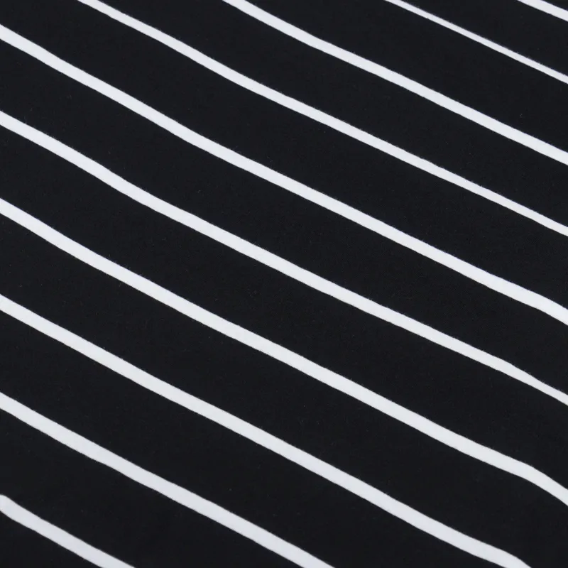No Problemo Mini Problemo Striped Long Sleeve T Shirt Black-6