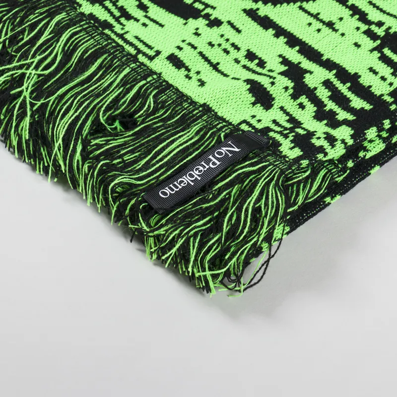 No Problemo Glitch Scarf Green-3
