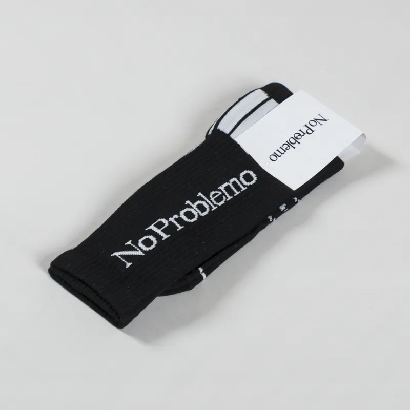 No Problemo Socks Black -2