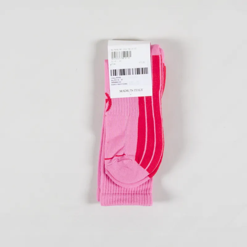 No Problemo Socks Pink-1