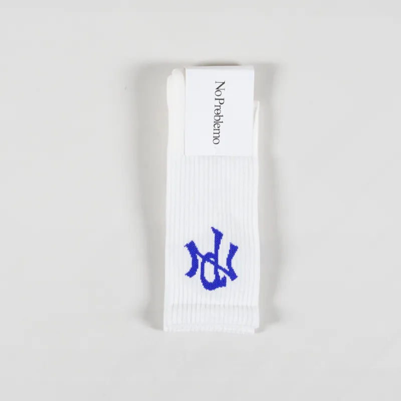 No Problemo NYP Socks White