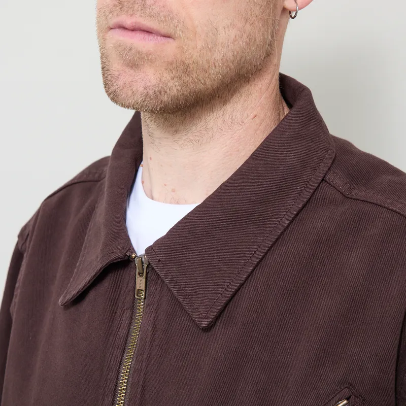 Dubbleware Crop Mechanic Jacket Chocolate Plum-4