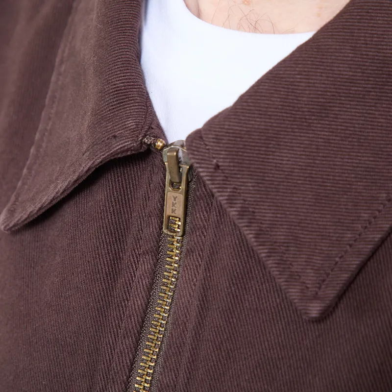 Dubbleware Crop Mechanic Jacket Chocolate Plum-9