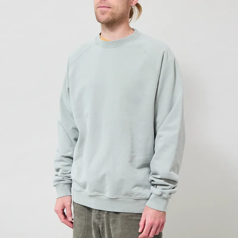 Dubbleware Vintage Dye Sweatshirt Washed Green-1