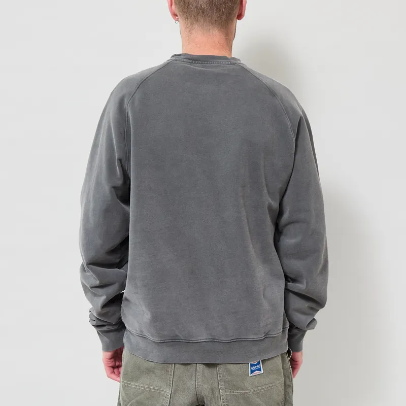Dubbleware Vintage Dye Sweatshirt Washed Grey-2