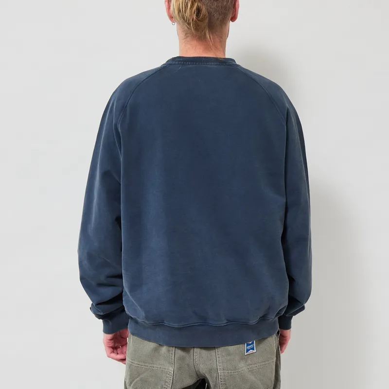 Dubbleware Vintage Dye Sweatshirt Washed Navy-2