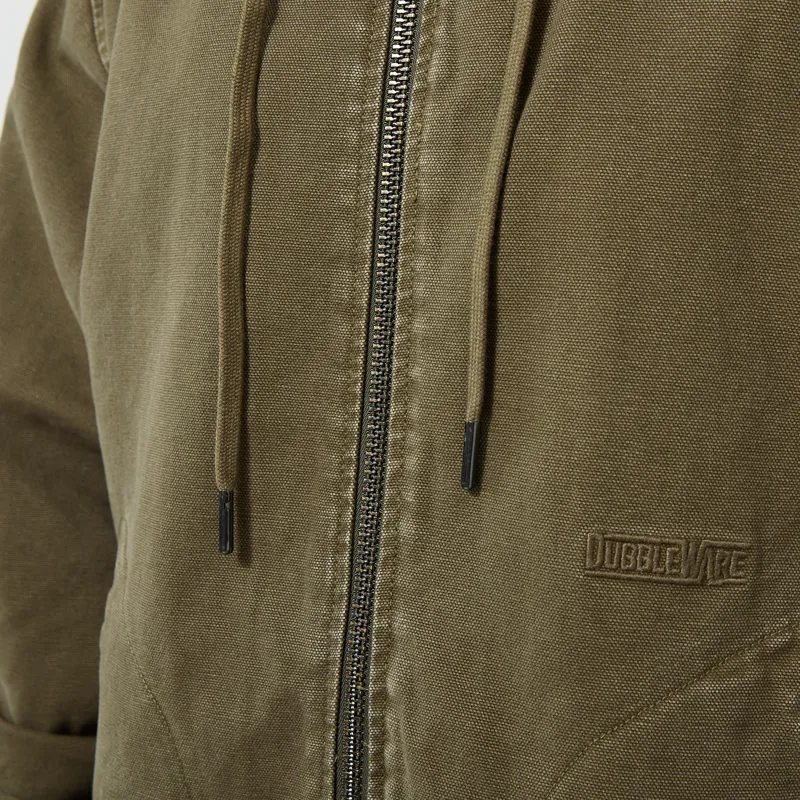 Dubbleware Cavva Fleece Jacket Military Green-6