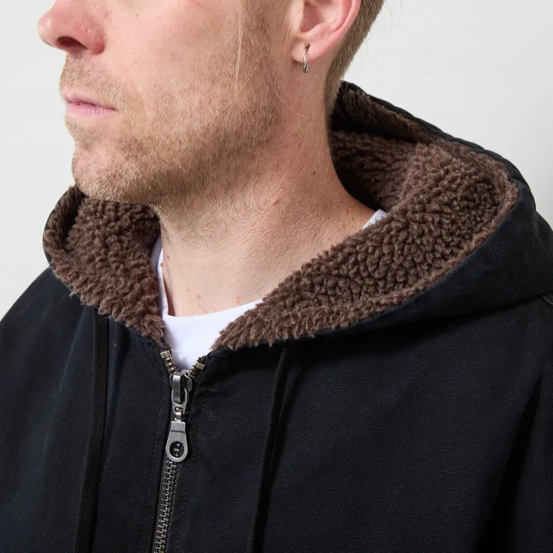 Dubbleware Cavva Fleece Jacket Washed Black-5