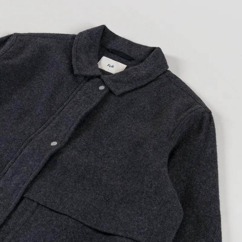 Folk Womens Blouson Mid Grey Wool-6