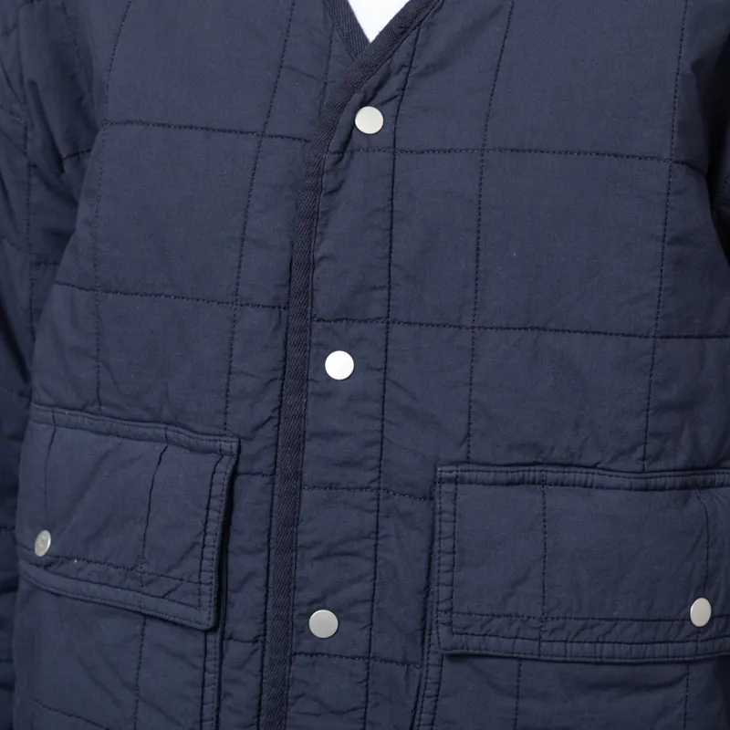 Folk Womens Quilted Boxy Jacket Soft Navy-7