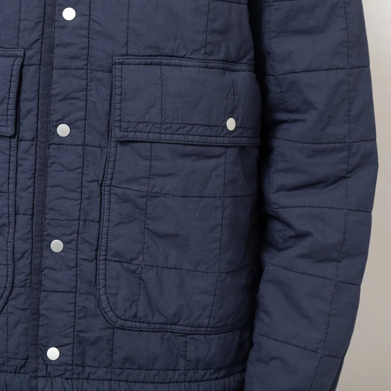 Folk Womens Quilted Boxy Jacket Soft Navy-6