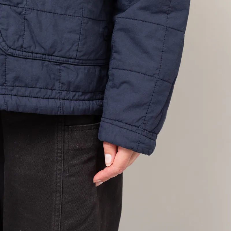 Folk Womens Quilted Boxy Jacket Soft Navy-11