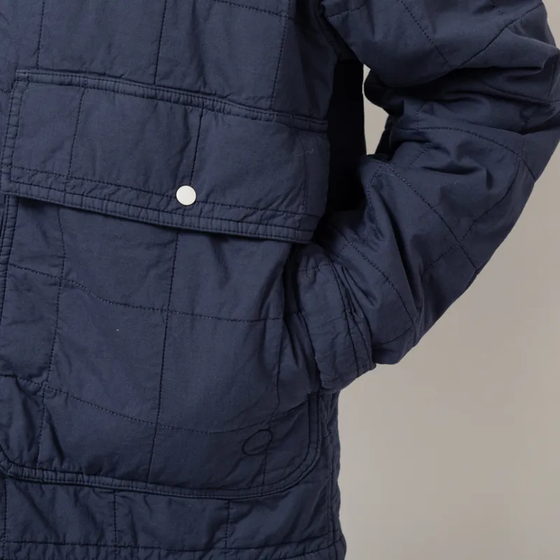 Folk Womens Quilted Boxy Jacket Soft Navy-9