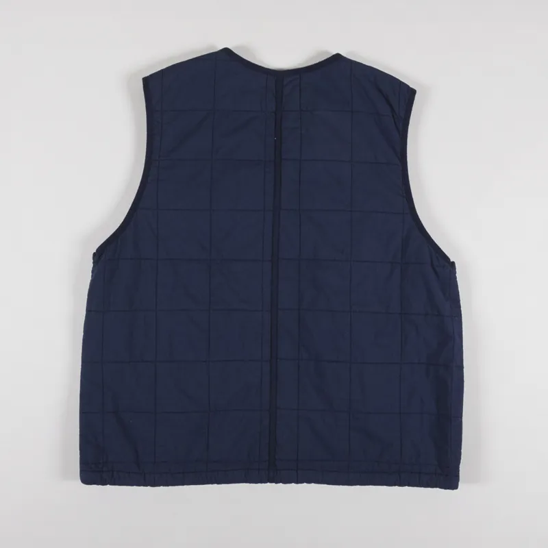 Folk Womens Quilted Boxy Gilet Soft Navy-5