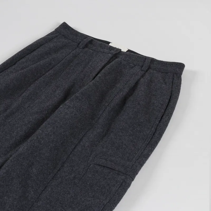 Folk Womens Cargo Pants Mid Grey Wool-3