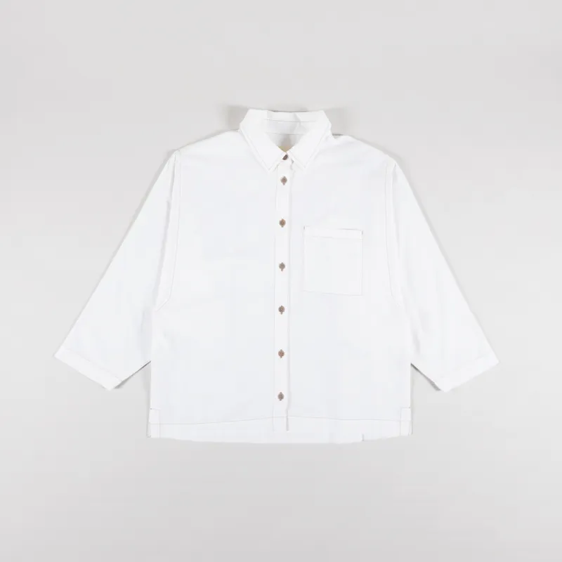 Folk Womens Archive Shirt White Oxford-4