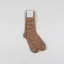 Folk Melange Socks Orange Soft Blue Mix